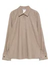 Max Mara Button-cuff Cashmere Shirt In Multi