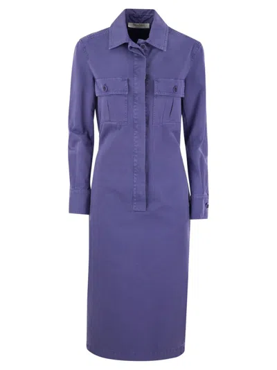 Max Mara Button Detailed Long In Purple