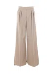Max Mara Virgin Wool Tailored Trousers In Black