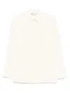 Max Mara Button-down Silk Shirt In Neutral
