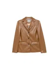 Max Mara Button-fastening Blazer In Brown