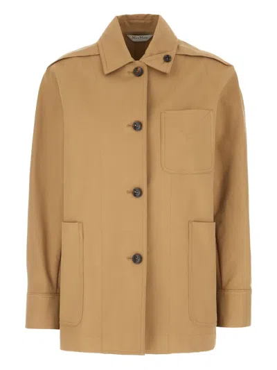 MAX MARA BUTTON-FASTENING PATCH-POCKET JACKET