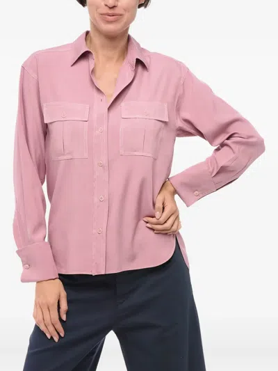 Max Mara Button-fastening Pocket Shirt In Pink