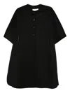 Max Mara Button-fastening Short-sleeved Cape