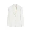 Max Mara Button Jacket In White