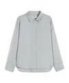 Max Mara Oversized Poplin Shirt In Blue
