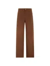 Max Mara Button Trousers In Brown