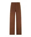 Max Mara Button Trousers In Brown