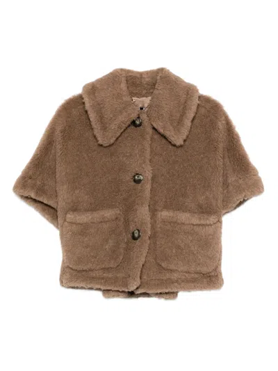 Max Mara Button-up Jacket In Brown