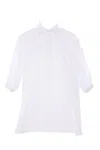 Max Mara Button-up Long-sleeved Top In White