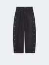 Max Mara Button-up Wide-leg Jeans In Black