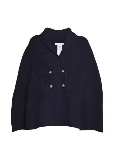 Max Mara Buttoned Cardigan In Blue