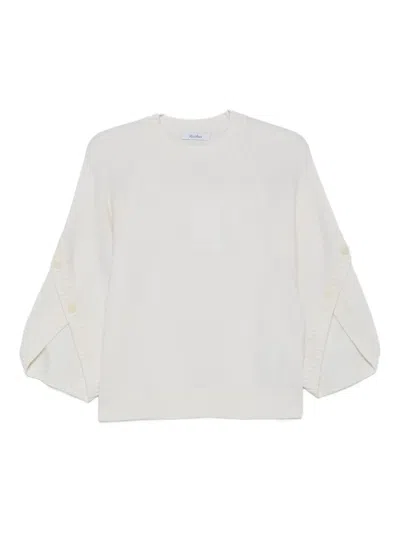 MAX MARA BUTTONED-CUFF KNITTED TOP