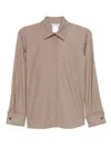 Max Mara Button-cuff Cashmere Shirt In Neutral