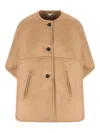 Max Mara Zaza Button-up Coat In Brown