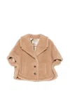 Max Mara Buttoned Jacket In Brown