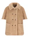 Max Mara Buttoned Jacket In Neutral