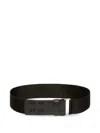 Max Mara Buttoned Leather Belt In Red