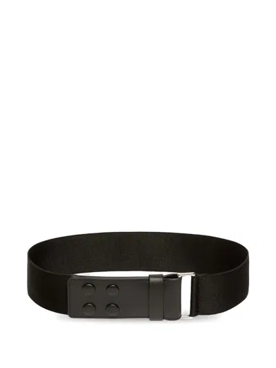 Max Mara Buttoned Leather Belt In Red