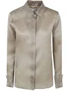 Max Mara Sfilata Nola Silk Shirt In Green