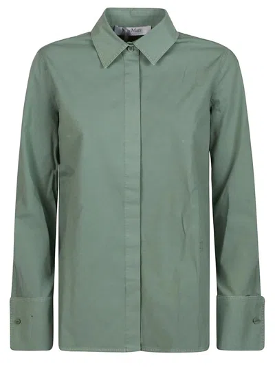 Max Mara Buttoned Long In Green