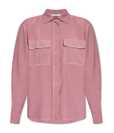 Max Mara Buttoned Long In Pink