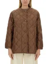 MAX MARA BUTTONED LONG-SLEEVED QUILTED JACKET