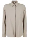 Max Mara Nola Organdy Shirt Clothing In Tortora