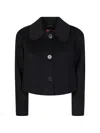 Max Mara Buttoned Pocket Jacket In Black