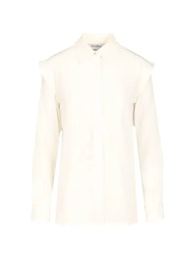 Max Mara Buttoned Shirt In Neutral
