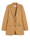 Max Mara Buttoned Shoulder Pad Blazer In Gold