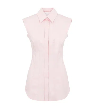 Max Mara Buttoned Sleeveless Shirt In Pink