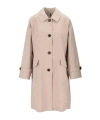 Max Mara Buttoned Trench Coat In Brown