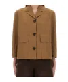 Max Mara Button-up Blazer In Brown