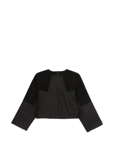 Max Mara Button-up Blouse In Black