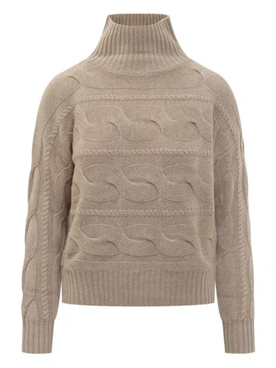 MAX MARA CABLE-KNIT HIGH-NECK KNITWEAR
