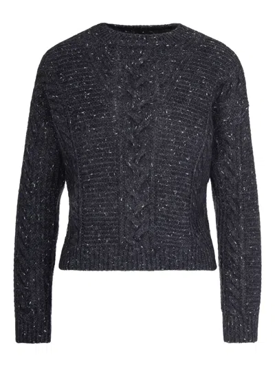 Max Mara Cable-knit Sweater In Blue