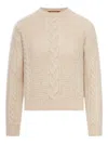 Max Mara Boxy Alpaca Blend Sweater In Neutral