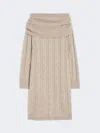 Max Mara Cable-knit Wool And Cashmere Dress