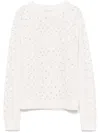 Max Mara Onde Sweater In White