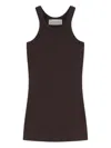 Max Mara Silk Blend Tank Top In Burgundy