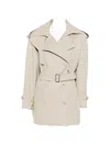 Max Mara Cacio Double-breasted Belted Duster Coat In Neutral