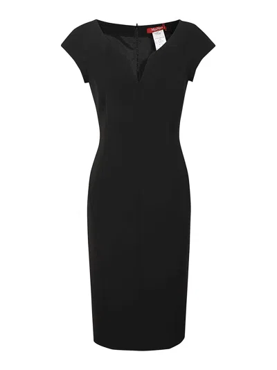 Max Mara Visby Midi Dress In Black