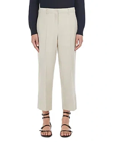 Max Mara Cadice Straight Leg Pants In Ecru