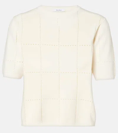 Max Mara Cadore Crop Top In White