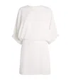 Max Mara Cady Bow-tied Mini Dress In White