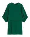 Max Mara Cady Dress In Green