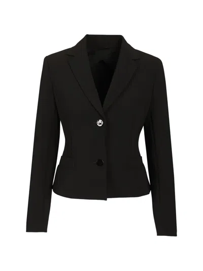 Max Mara Single-breasted Slim-fit Blazer In Black