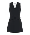 Max Mara Combinaison Short En Cady In Black