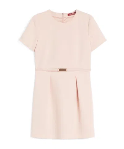Max Mara Cady Mini Dress In Pink